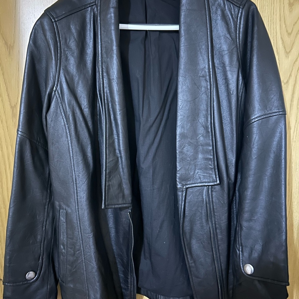 DKNY Women’s Black Leather Jacket